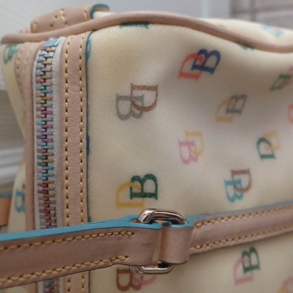 Y2K Vintage Dooney & Bourke Rainbow Monogram Barrel Purse - Picture 5 of 8